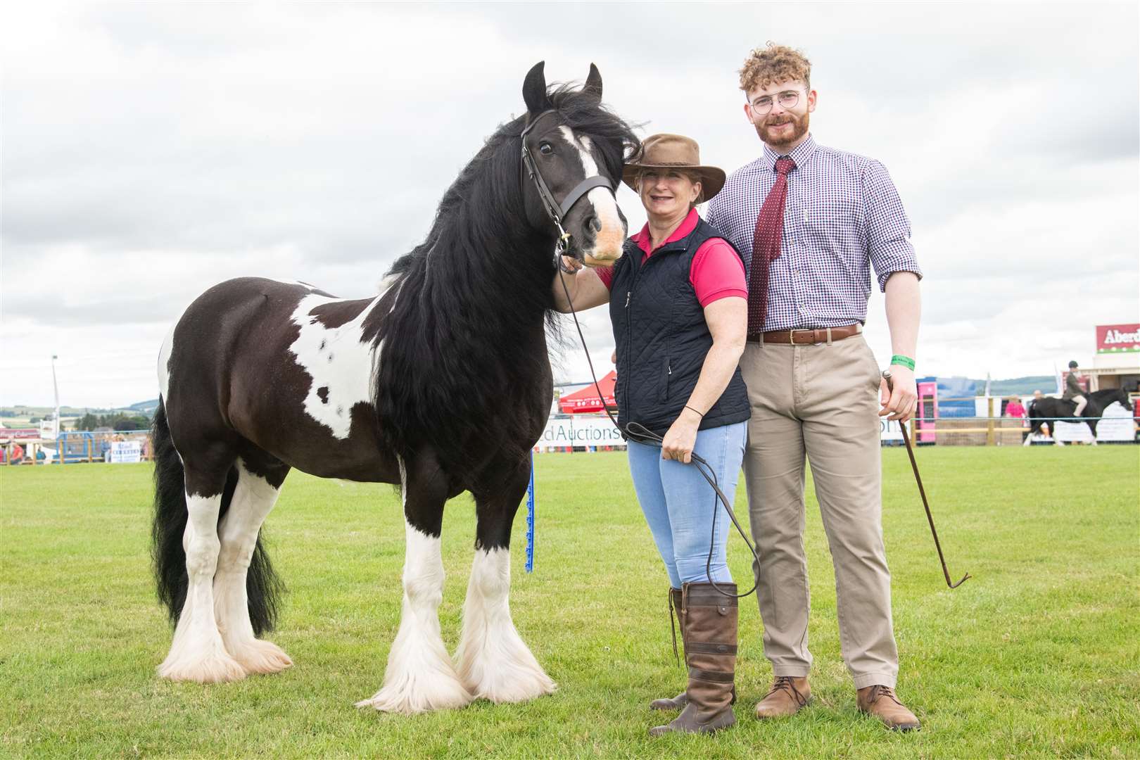 Nicola and Euan McLean with Razzle Dazzle at Keith Show Sunday.Picture: Daniel Forsyth