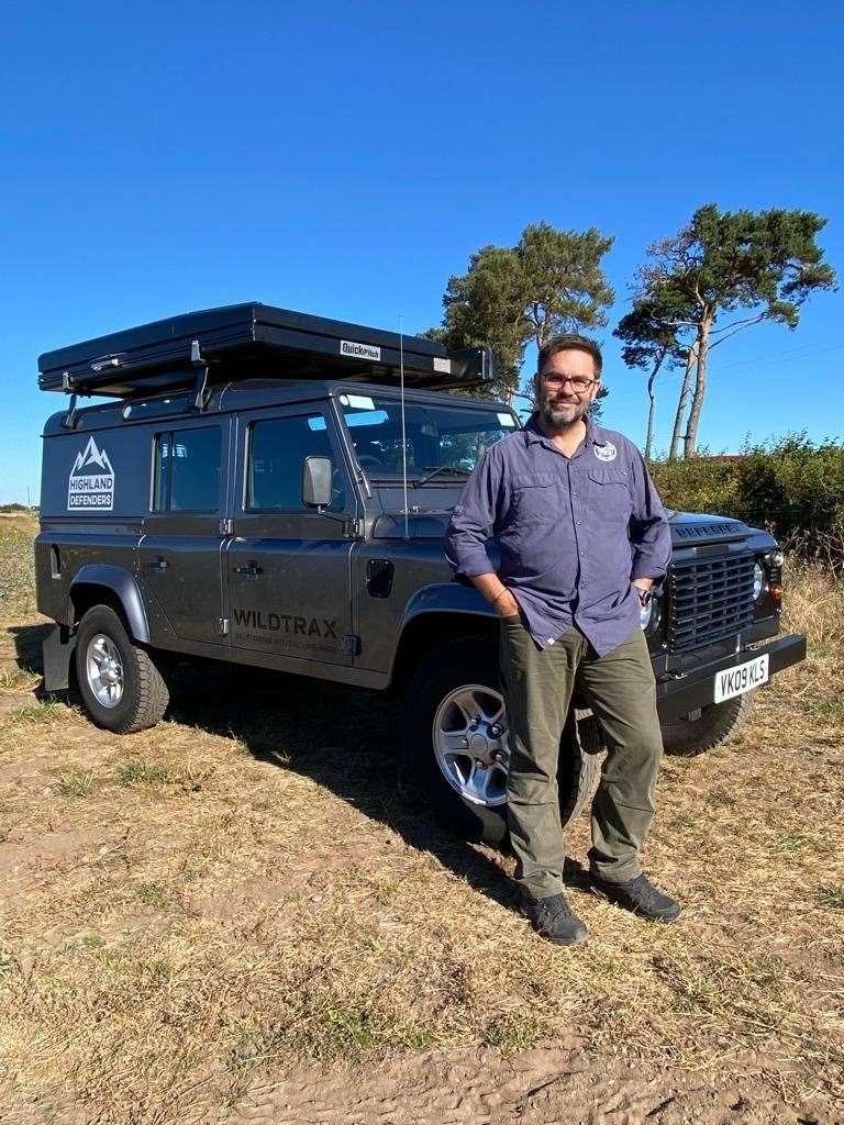Caption: Craig Dutton, General Manager at ‘Wildtrax’, a Land Rover adventure hire company based in Nairn in Moray, who is joining the next Help to Grow Programme.