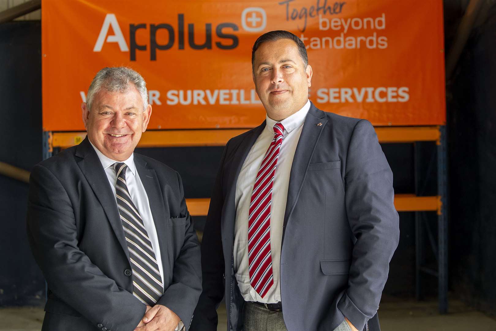 Tommy Hillock (left) General Manager and Darren Ghazaleh (right) Managing Director at the Applus+ UK open day.