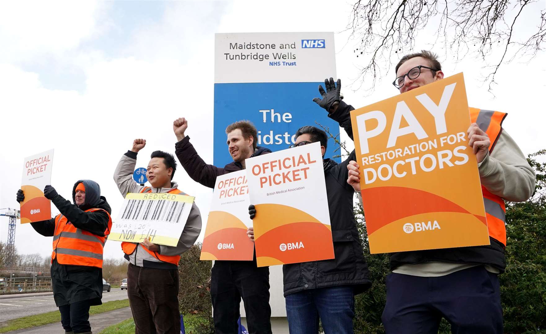 The British Medical Association said a 96-hour walkout will take place for shifts starting between 0659 on Tuesday April 11 and 0659 on Saturday April 15 (Gareth Fuller/PA)