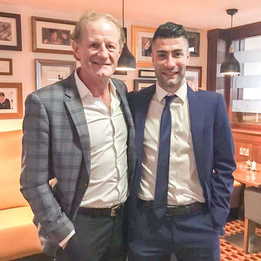 Colin Hendry spoke at Keith record-scorer cammy Keith's testimonial dinner. The pair will play together at Kynoch Park this weekend.