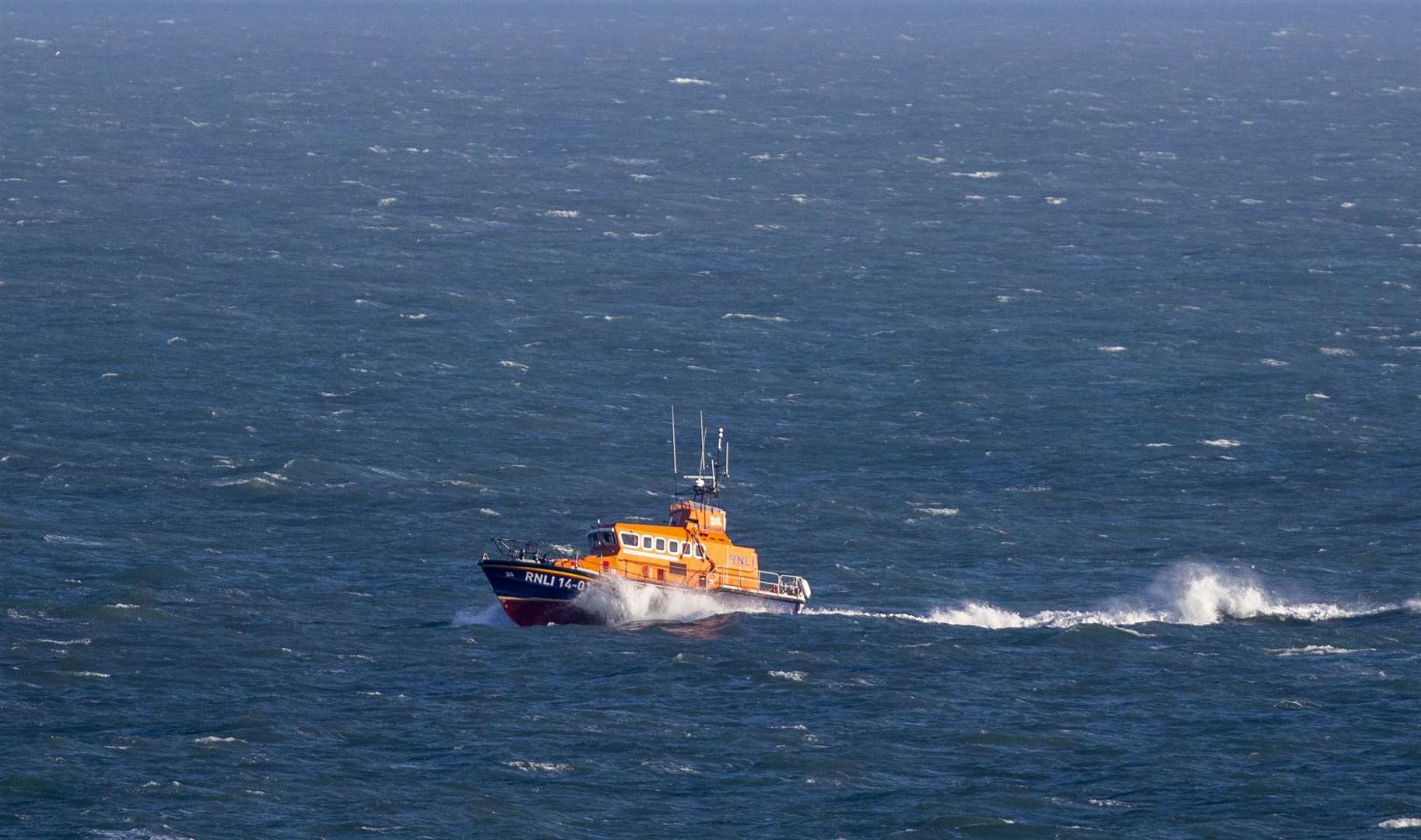 Archive picture of an RNLI lifeboat off the coast of Swanage in Dorset (Steve Parsons/PA)
