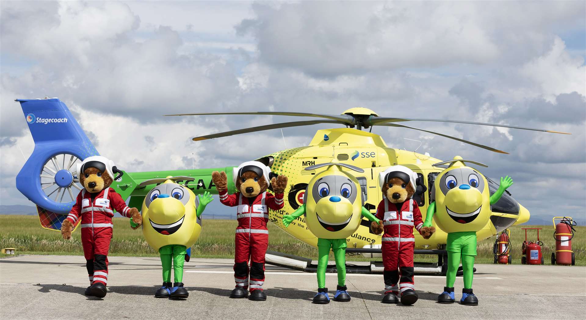 New mascots have joined the Scottish Charity Air Ambulance.