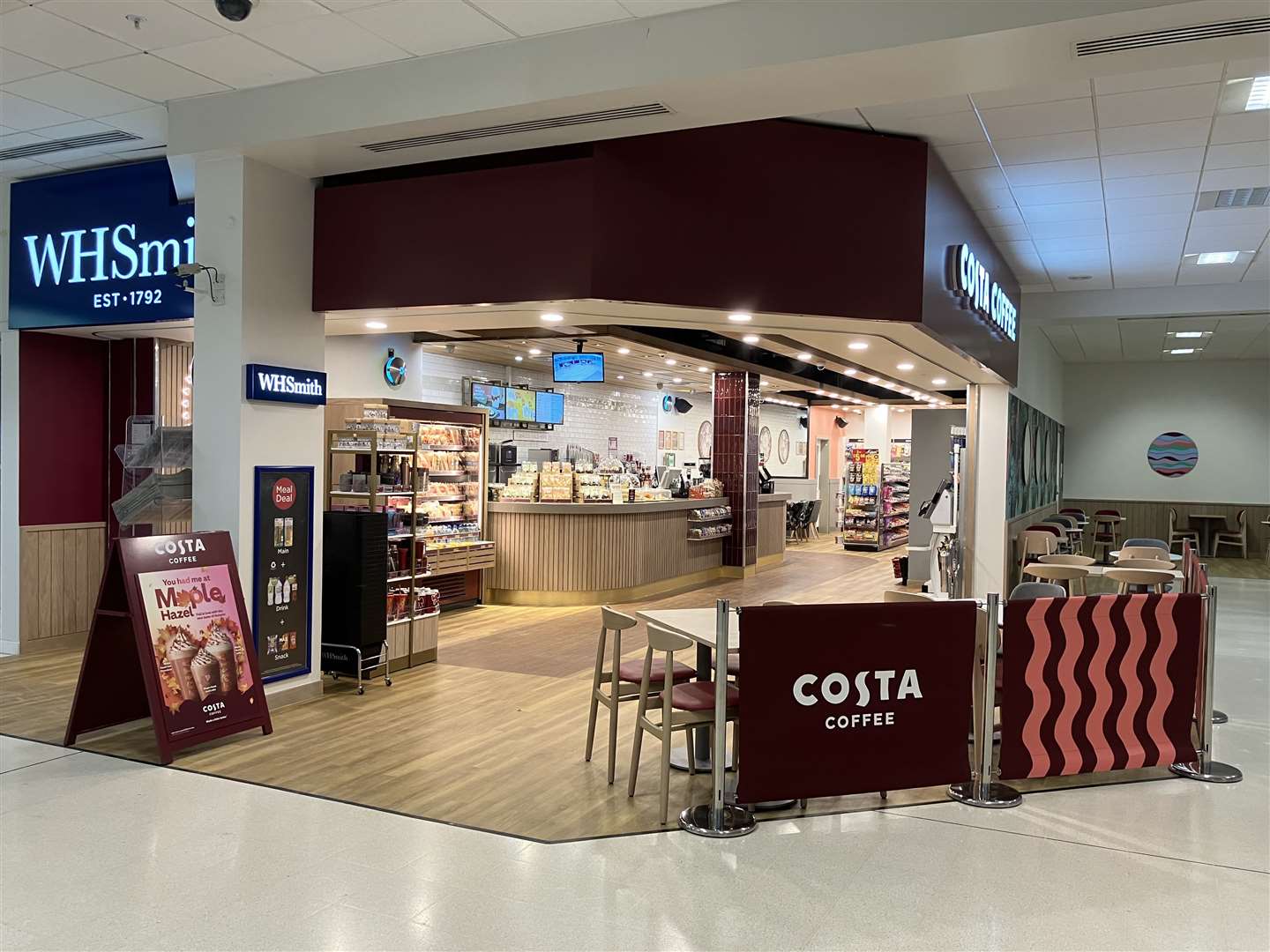 The new combined store at the airport