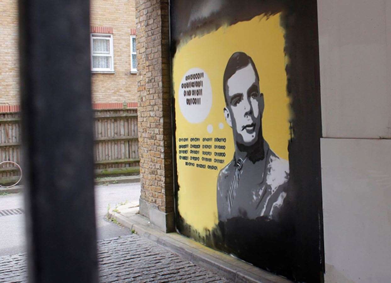 An Alan Turing mural (Campus Party/PA)