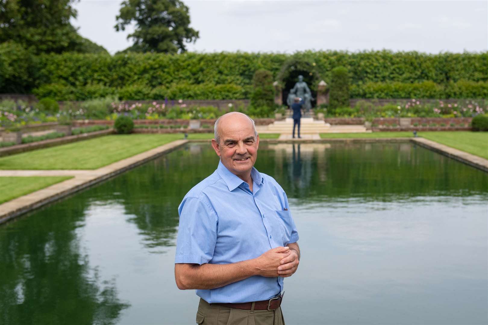 Graham Dillamore in the Sunken Garden at Kensington Palace (Dominic Lipinski/PA)
