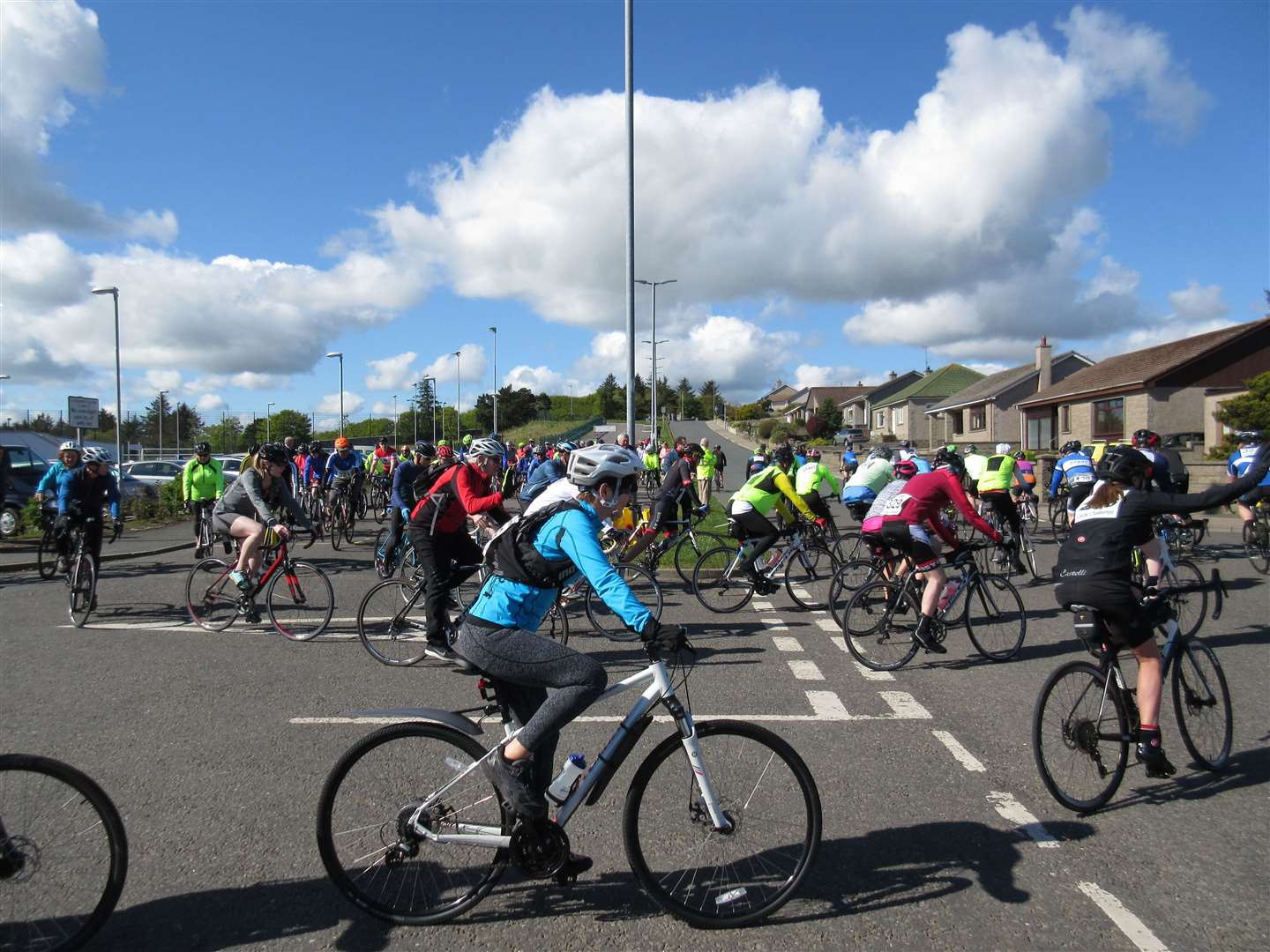 The Banffshire Cycle Challenge attracted participants from across the north-east.