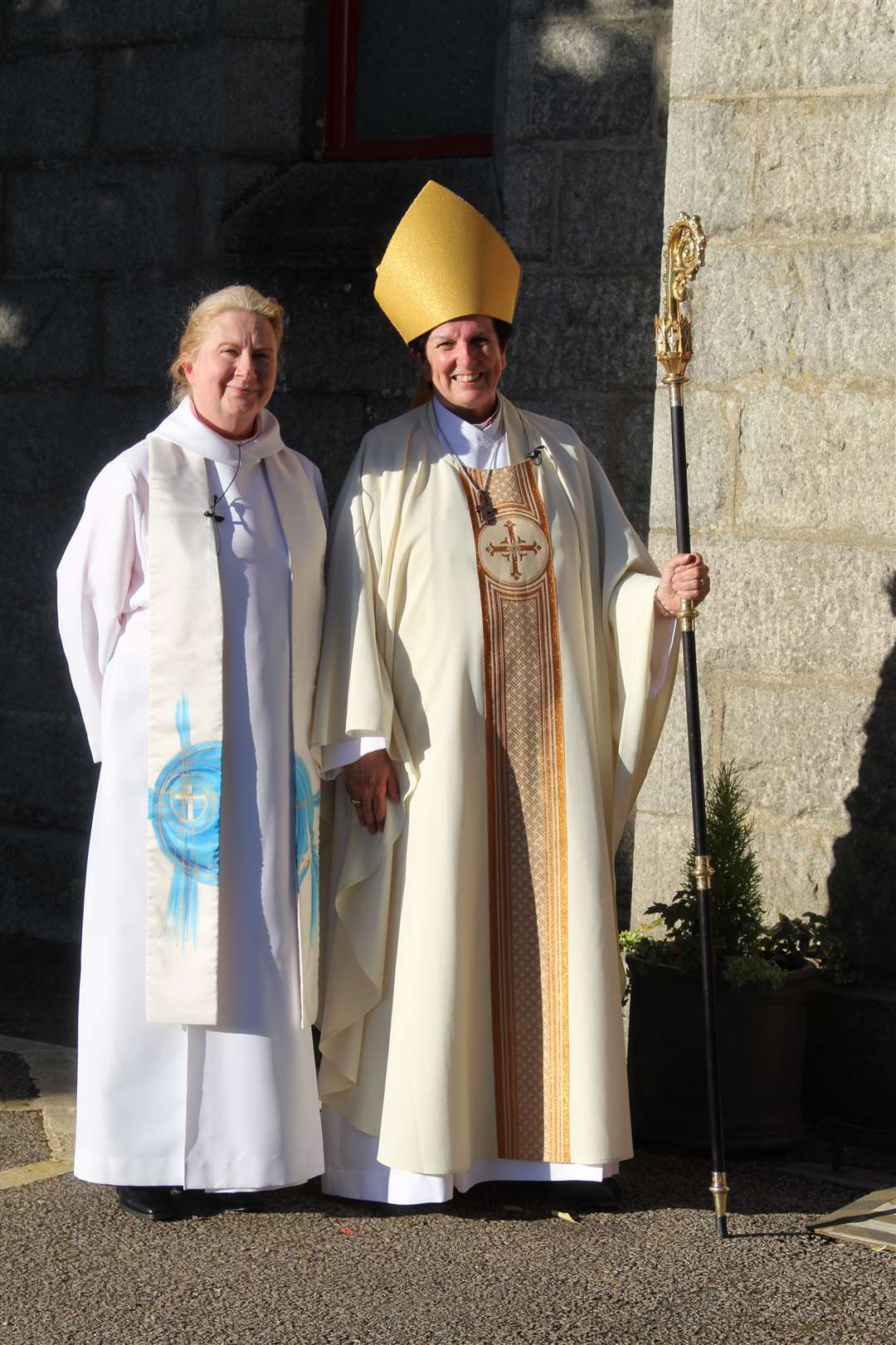 Reverend Suzanne Brumwell (left) with The Right Reverend Anne Dyer, Bishop of Aberdeen and Orkney. Picture: Griselda McGregor
