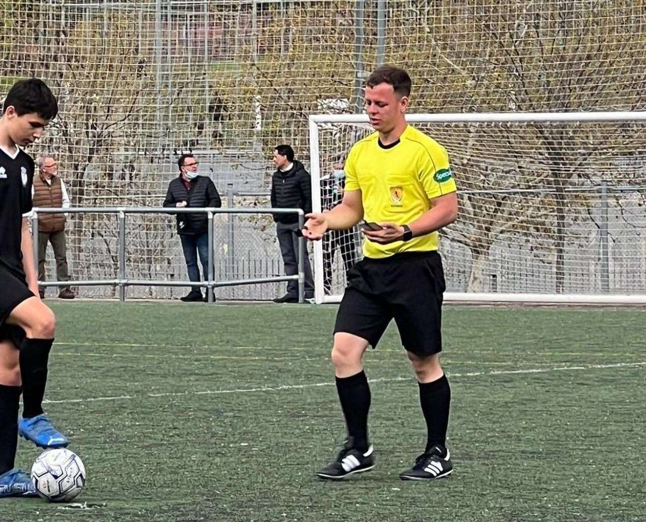 Rhys-Jones has officiated matches involving the youth teams of major European clubs.