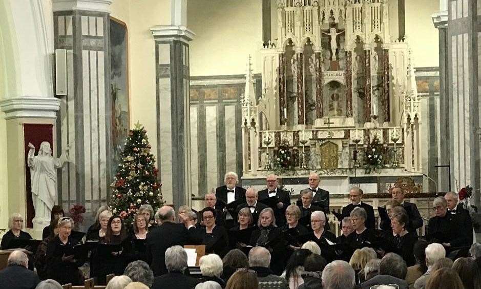 Buckie Choral Union perform at St Peter's RC Church in Buckie last Christmas. Picture: Buckie Choral Union
