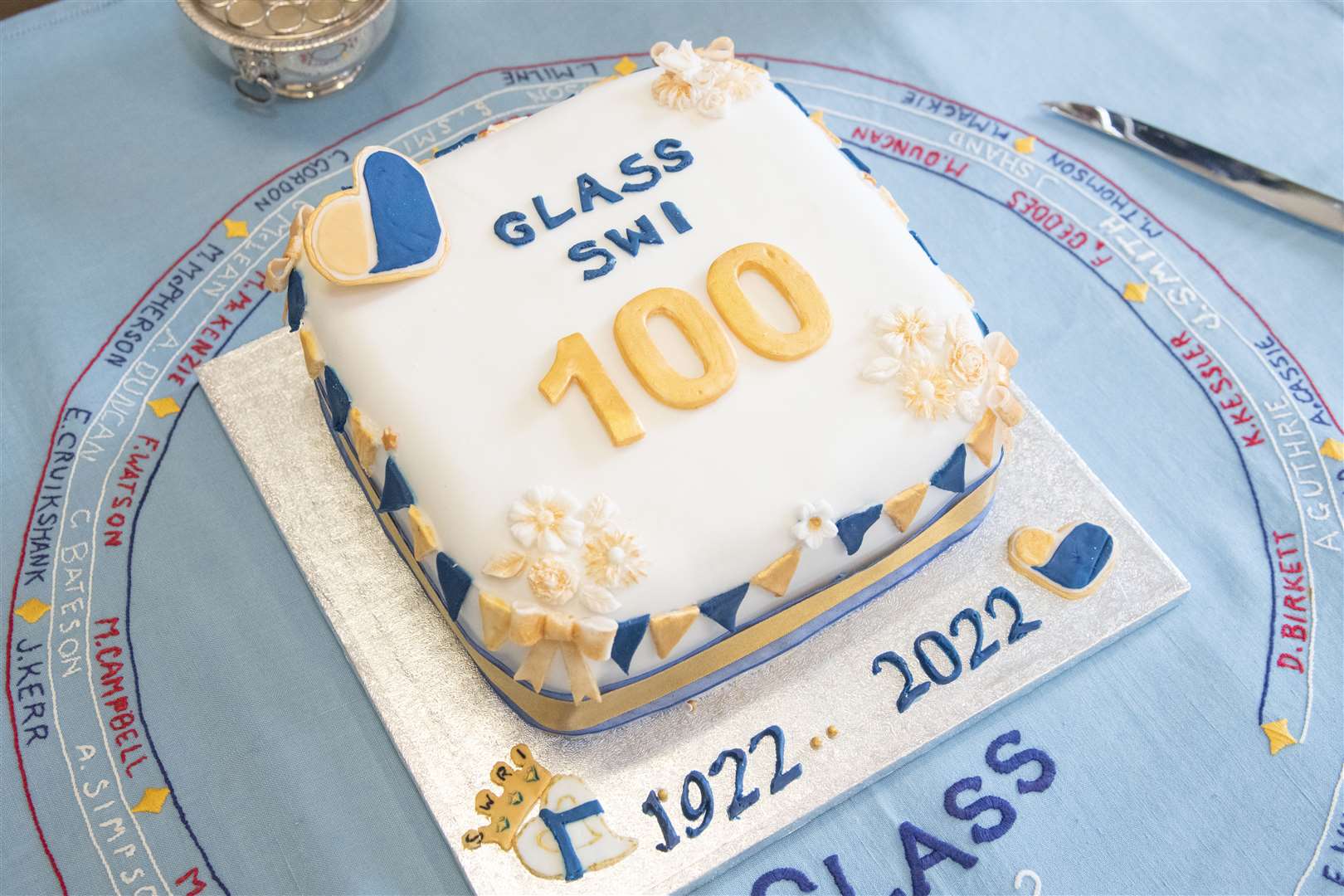 Centenary cake...Glass SWI celebrate their 100th anniversay at the Glass Hall...Picture: Daniel Forsyth..