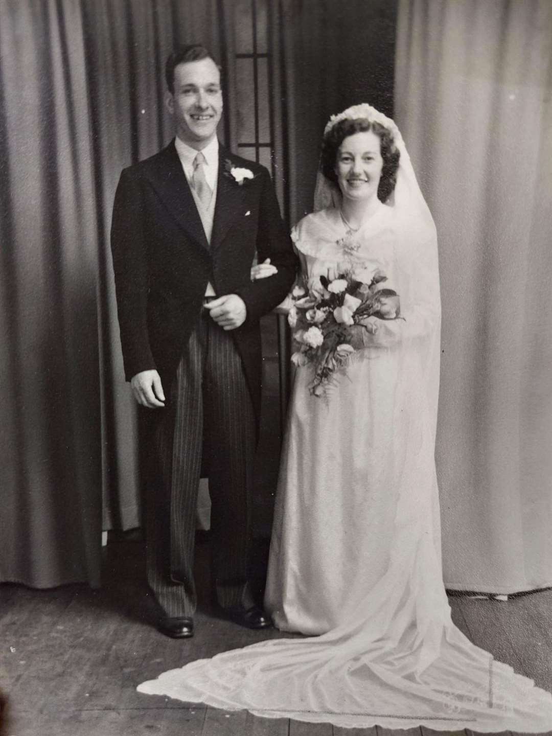 Betty and her husband Frank in 1950.