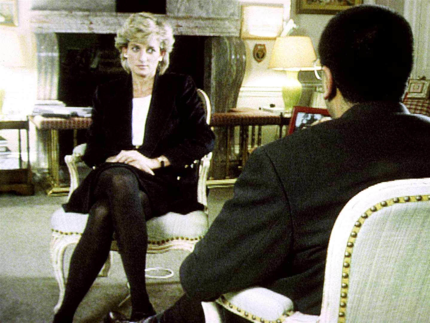 Diana with Martin Bashir during the Panorama interview (PA)