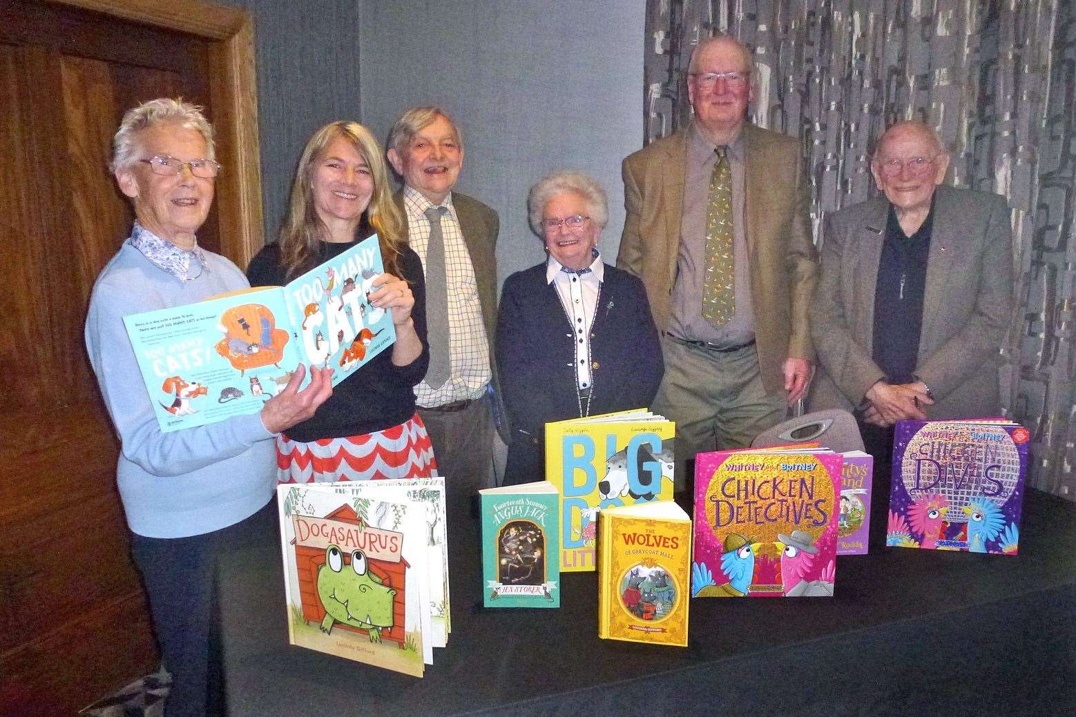Banff Probus Club members with children's author and illustrator Lucinda Gifford. Picture: Andrew Taylor