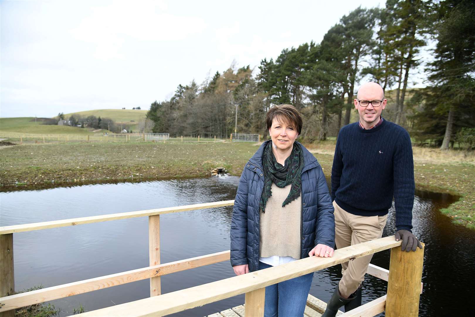 Jonathan Christie and Sam Dowdall from the Cabrach Trust on the new discovery trail. Picture: Becky Saunderson.
