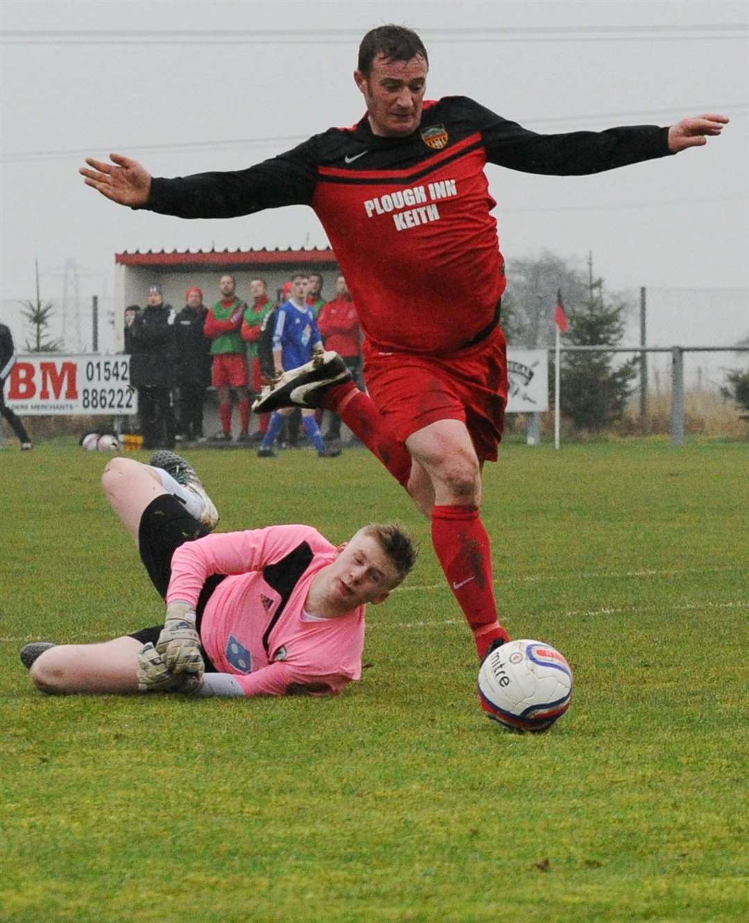 David Blackhall scored for Aberlour in their cup defeat at Hopeman.