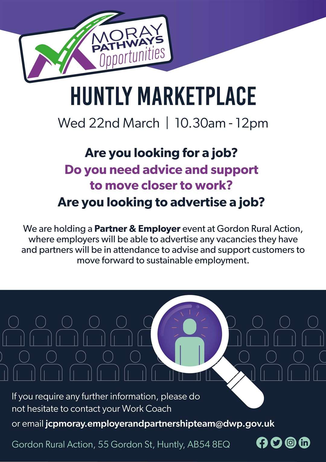 The Huntly Marketplace is due to take place on March 22.