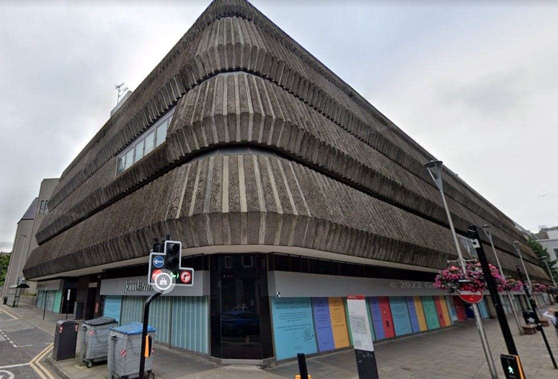 The former John Lewis branch in Aberdeen. Image courtesy of GoogleMaps.