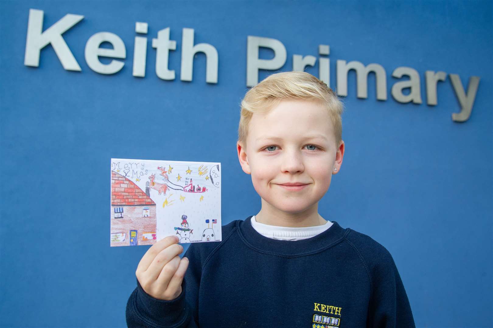 Max Crawford...United Keith's Christmas card competition winners from Keith Primary School...Picture: Daniel Forsyth..