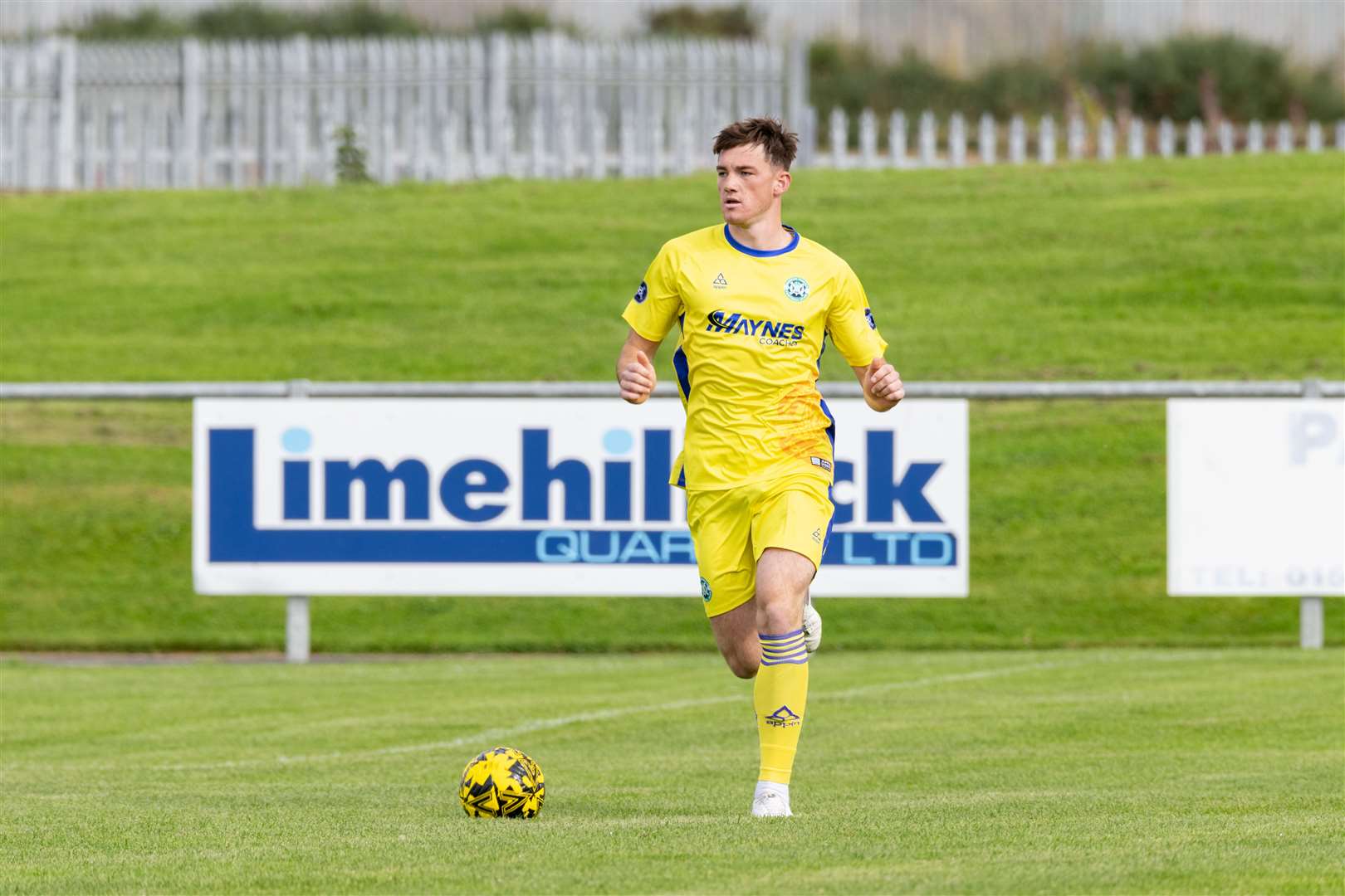 Jack Murray was Buckie's match winner at Huntly.  Photo: Beth Taylor.