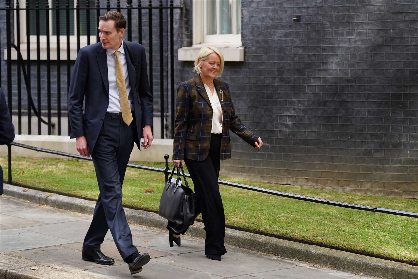 Alison Rose, NatWest chief executive, departs Downing Street after meeting with Chancellor Jeremy Hunt (James Manning/PA)