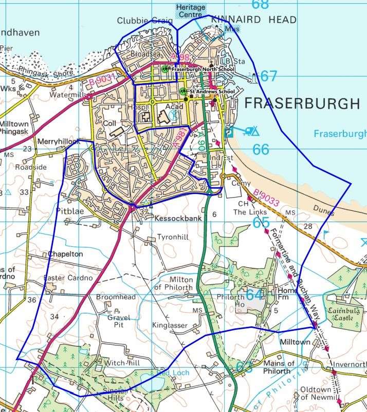 Fraserburgh school catchment areas