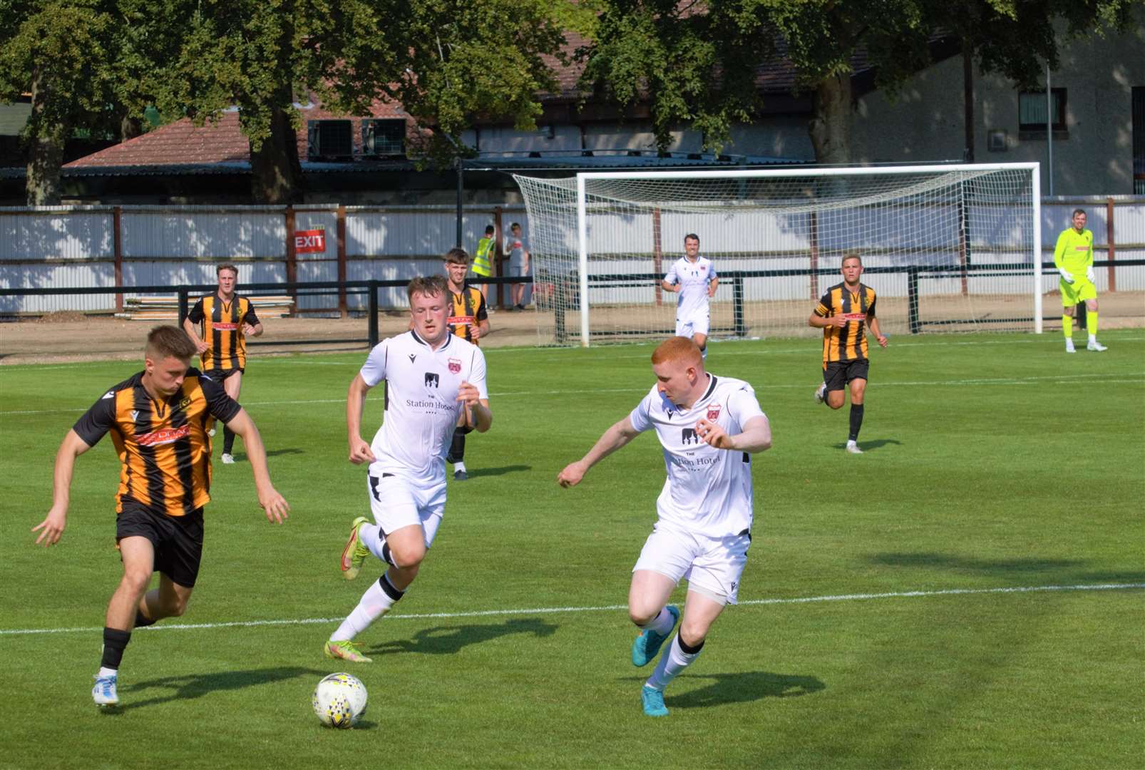 Angus Grant is back in full flow and scoring goals at Huntly. Picture: Derek Lowe