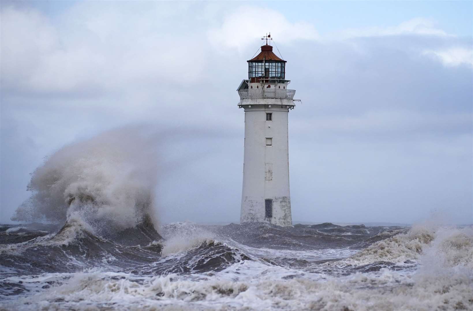 Storm surges were likely to become larger as the sea level rose and storms intensified, experts said (Peter Byrne/PA)