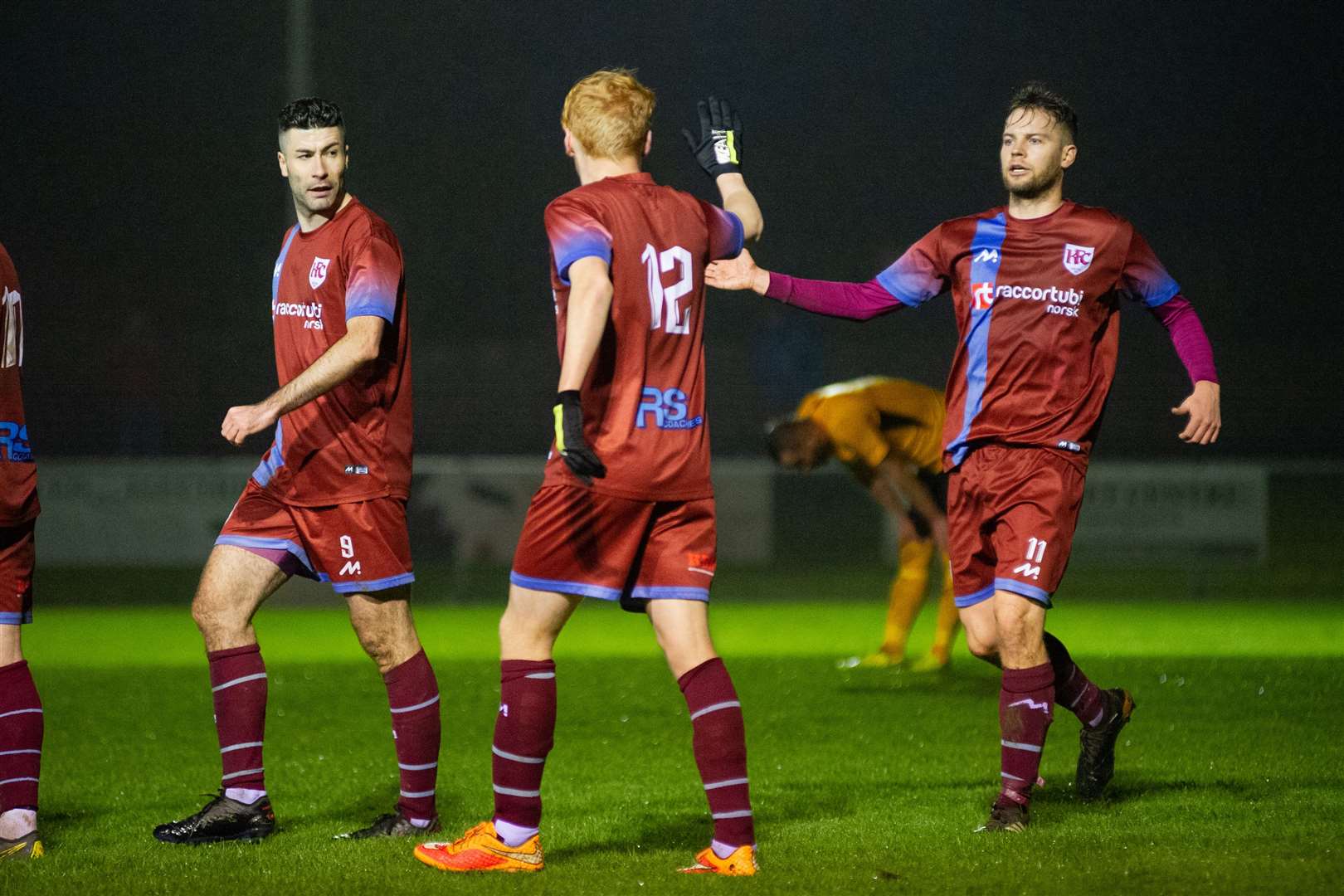 Keith's Logan Watt celebrates after scoring a second half header...Keith FC (5) vs Fort William (1) - Scottish Cup Second Preliminary Round - Kyncoh Park, Keith 12/12/2020...Picture: Daniel Forsyth..