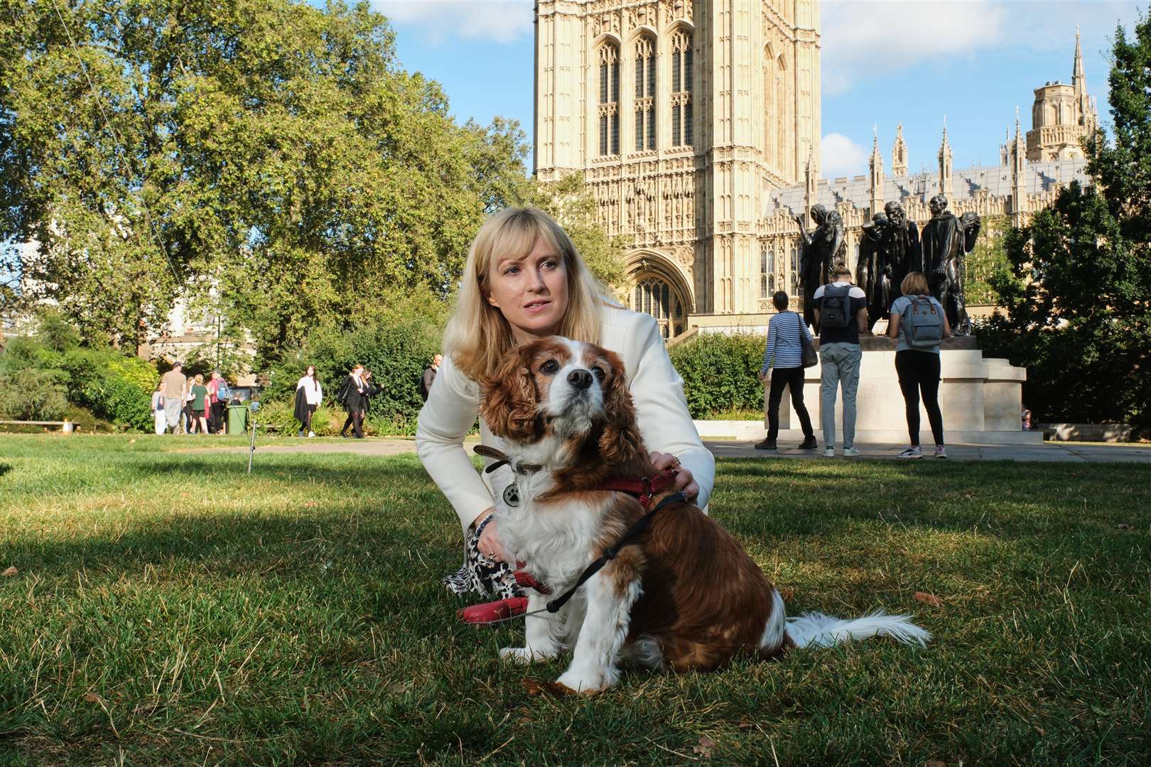 Rosie Duffield competes with Paco (Michael Leckie/PA)