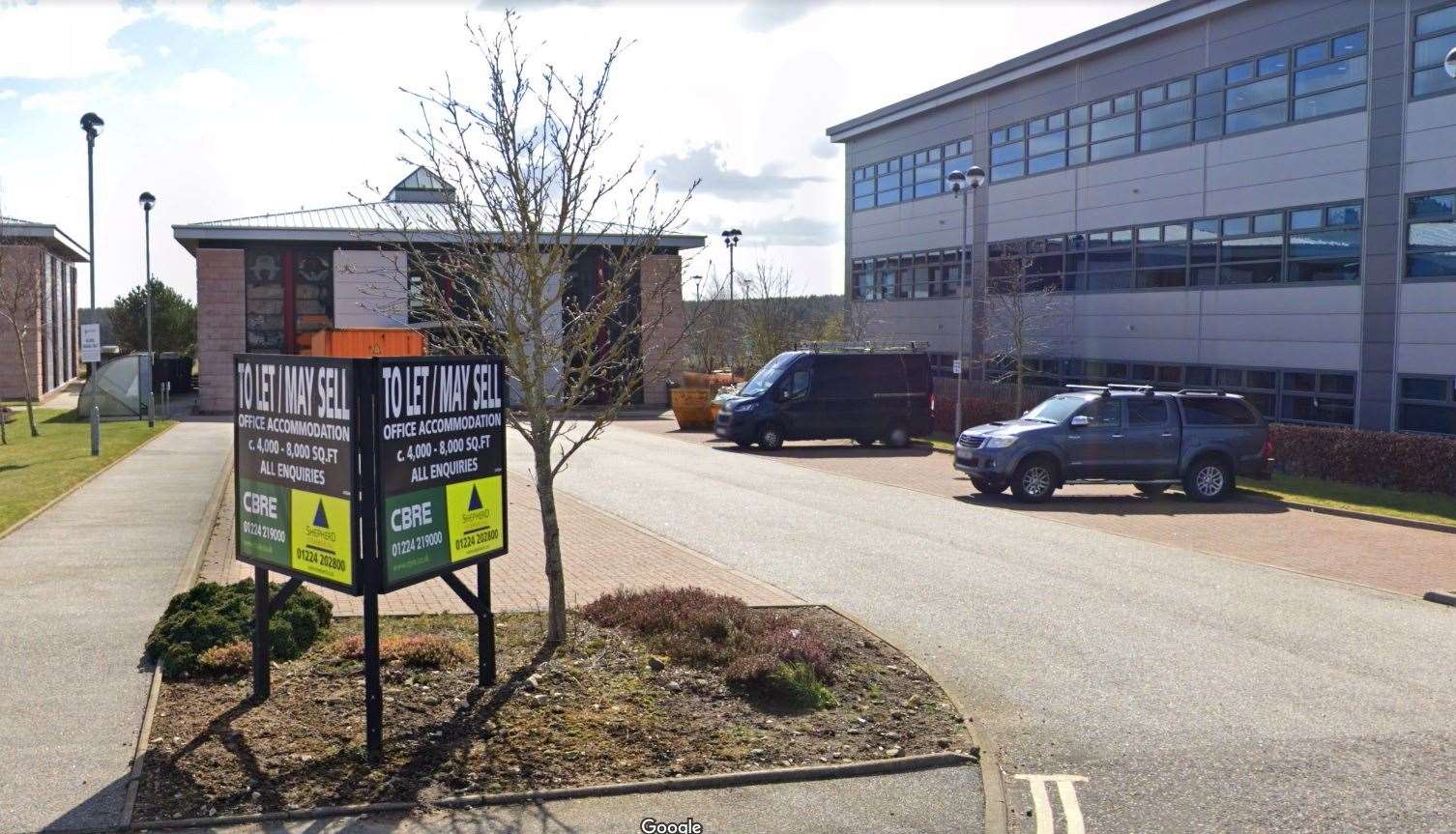 The vacant two-storey office on Westhill’s Prospect Road