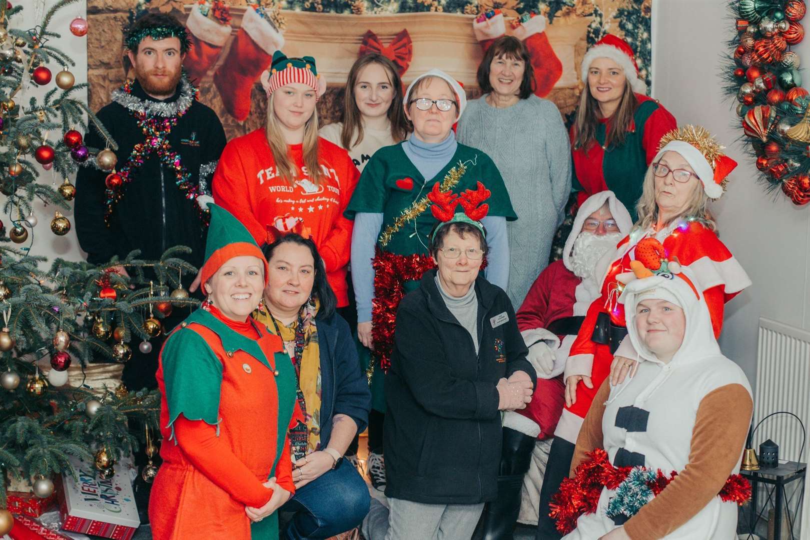 The Gordon Rural Action team at their Santa's Grotto last week. Picture: Peachy Photography