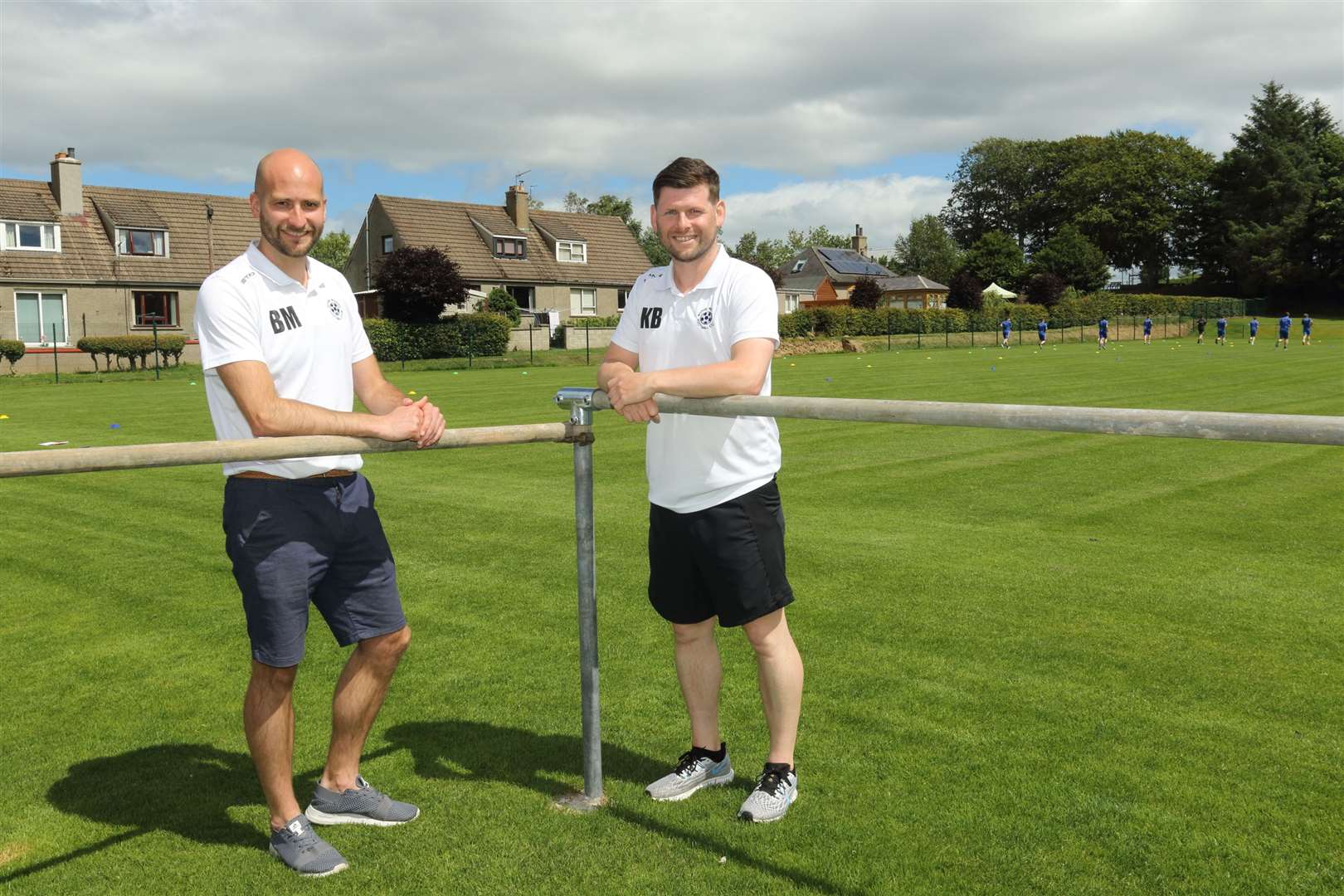 Vice-chairman Bryan McKinnon and manager Kevin Beaton. Picture: David Porter.