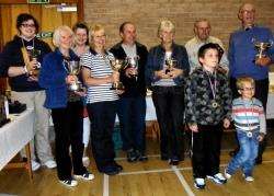 Trophy winners pictured at Gardenstown Flower and Craft Show.