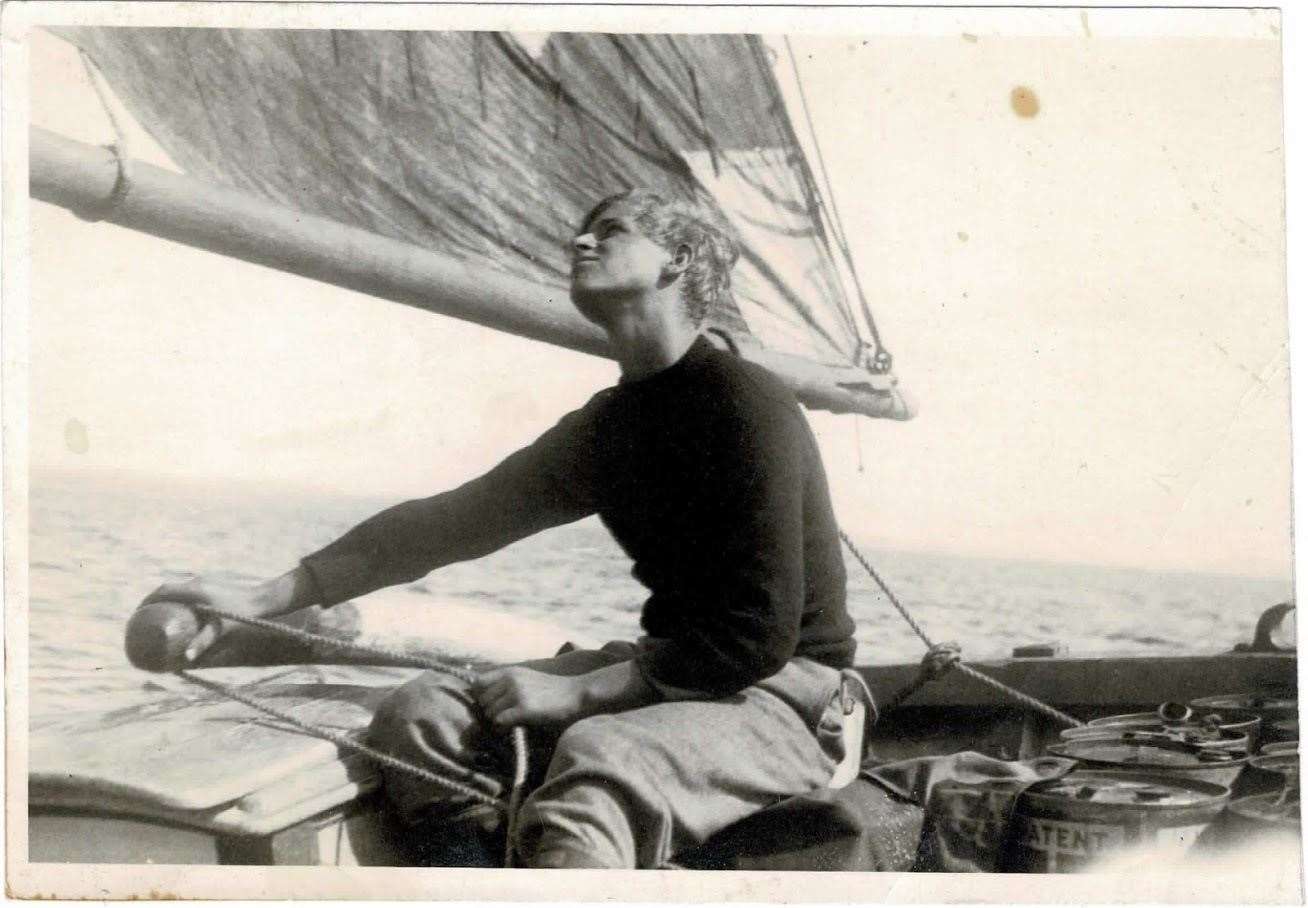 The young Duke of Edinburgh on board Gordonstoun School’s boat, Diligent, in 1937. Picture: Copyright Major B Varvill R.A.M.C.