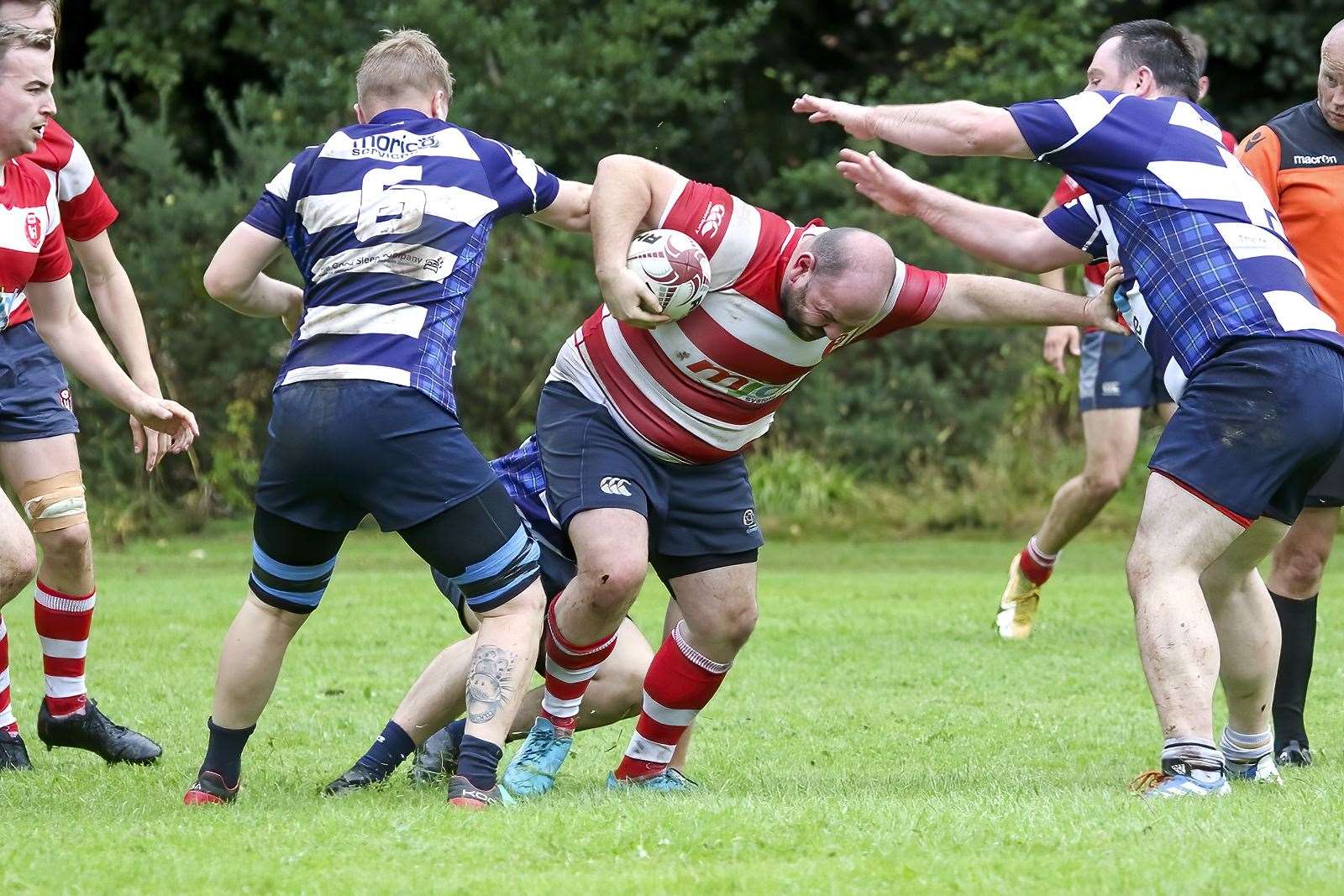 Banff in rugby action against Moray.