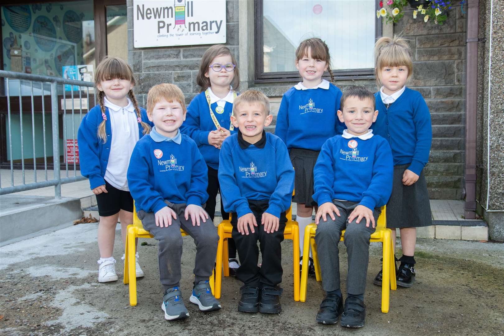 Newmill Primary School Primary One 2023...Picture: Daniel Forsyth..