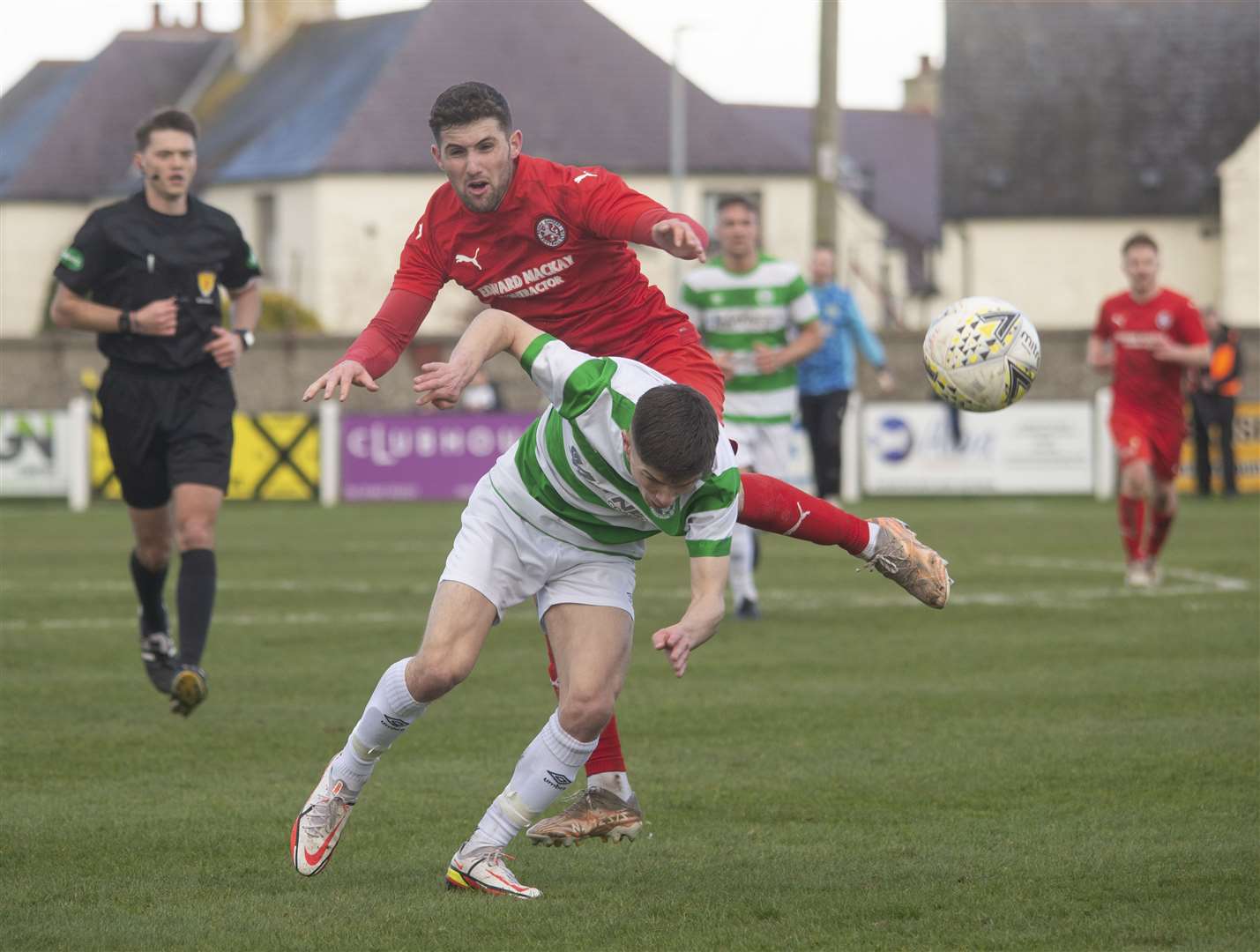Marcus Goodall came on and made an impact on the match for Buckie Thistle. Picture: Allan Robertson