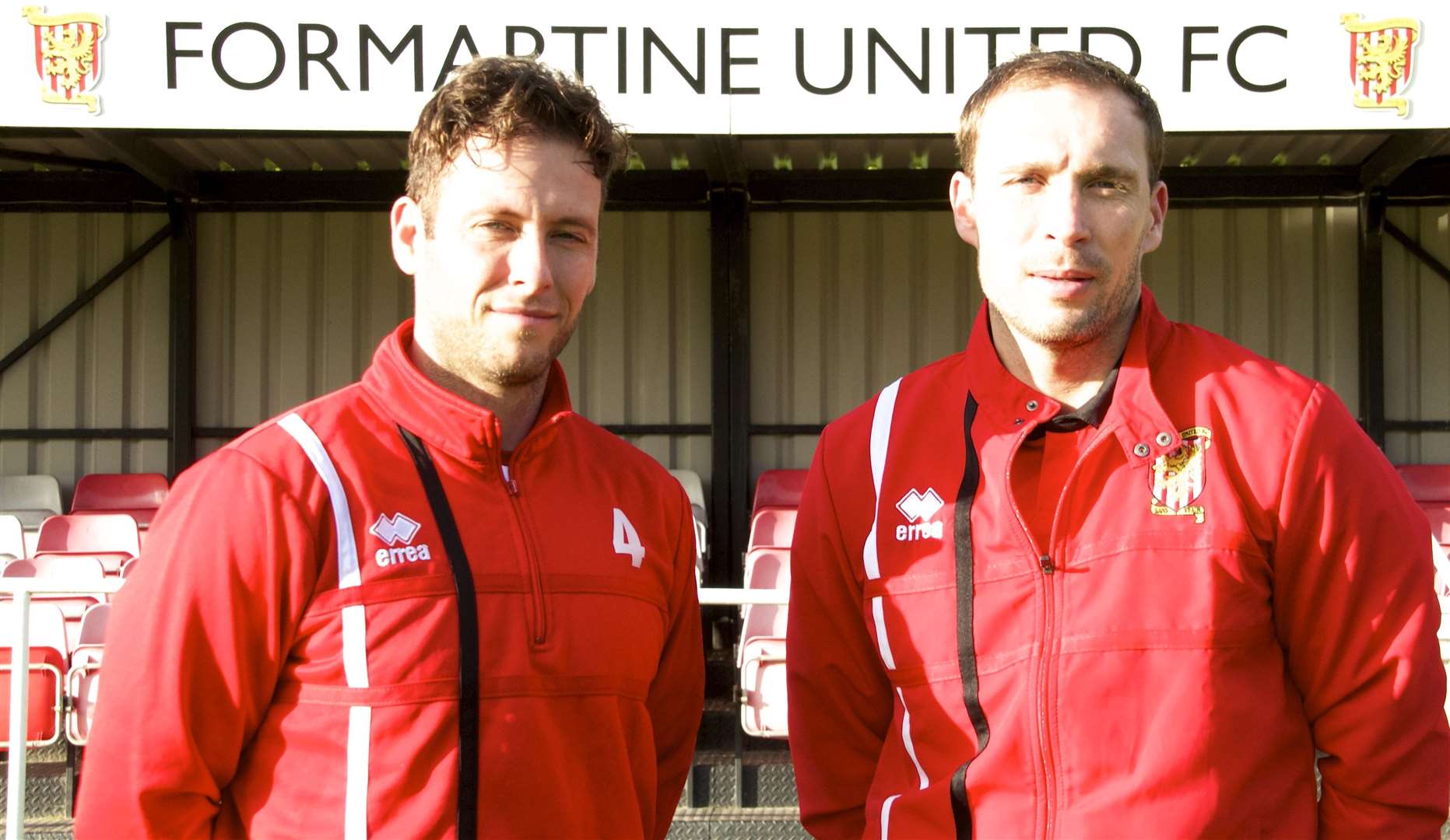 Formartine manager Paul Lawson (left) and assistant manager Russell Anderson.