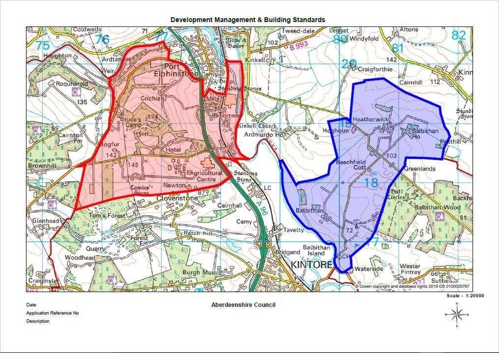 The red and blue areas would be swapped between community councils.