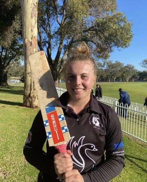 Ailsa Lister played for the Midland-Guildford cricket team in Perth, Australia.