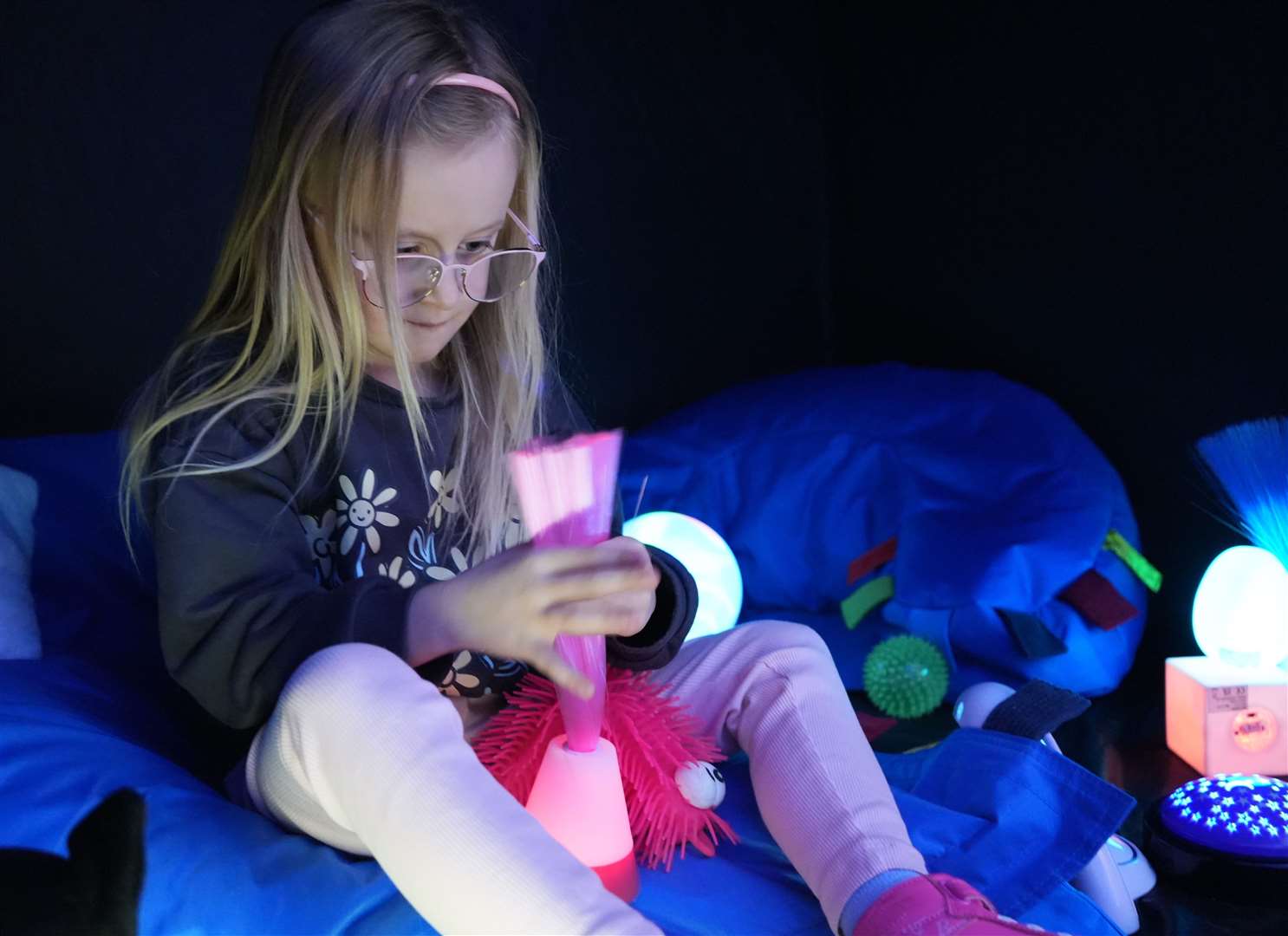 The new sensory room in use at Aberdeen