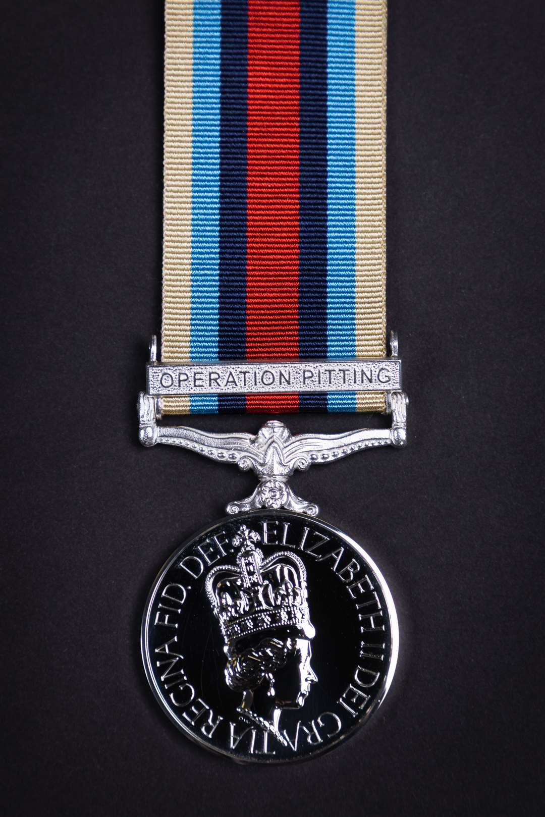 The new medal recognising the evacuation from Kabul, known as Operation Pitting (MoD/PA)