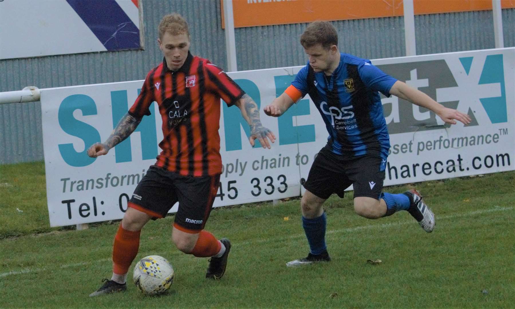 Inverurie and Huntly play for the third time this season. Photo: Derek Lowe