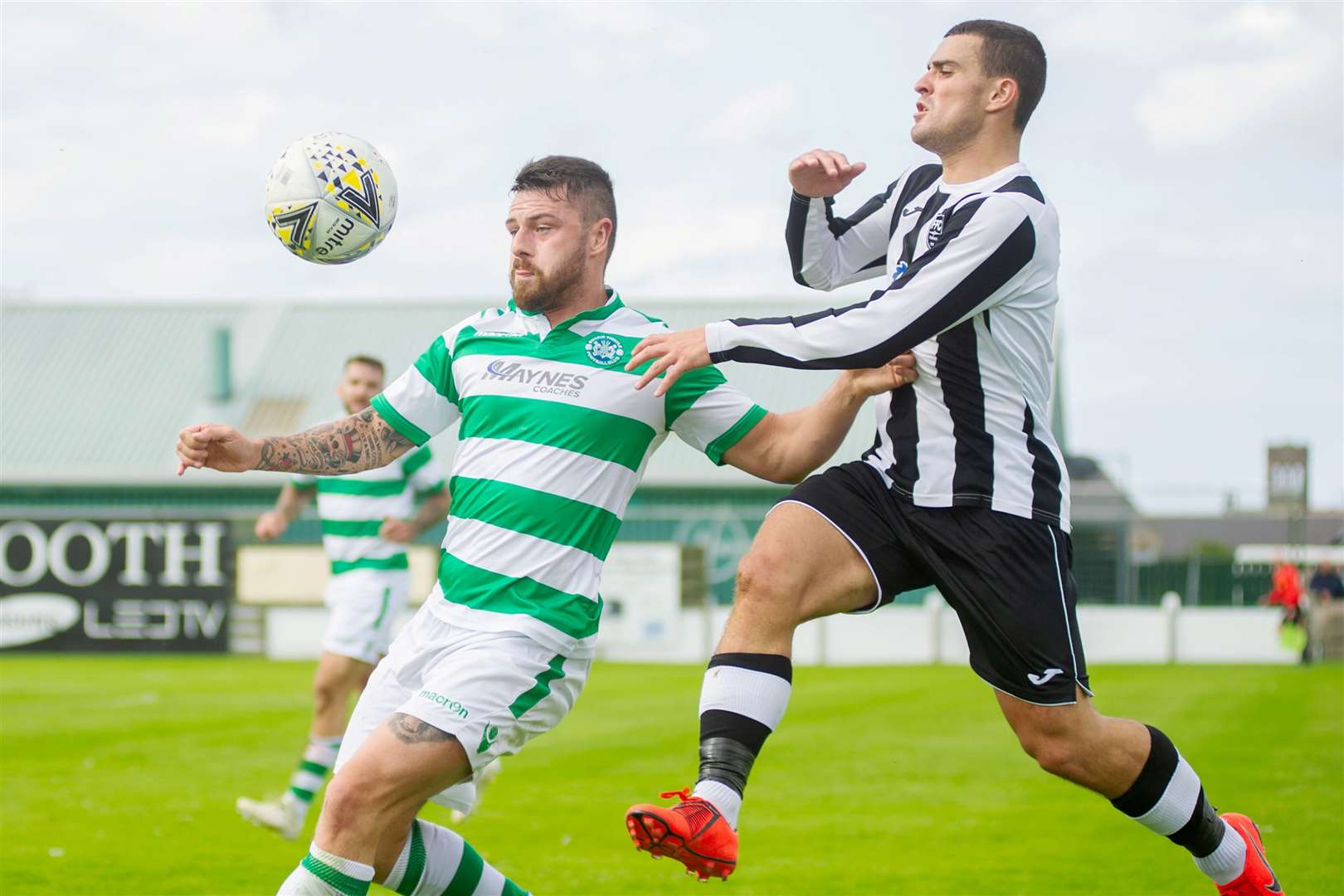 Scott Barbour (right) netted twice in Fraserburgh's 7-0 win against Keith.