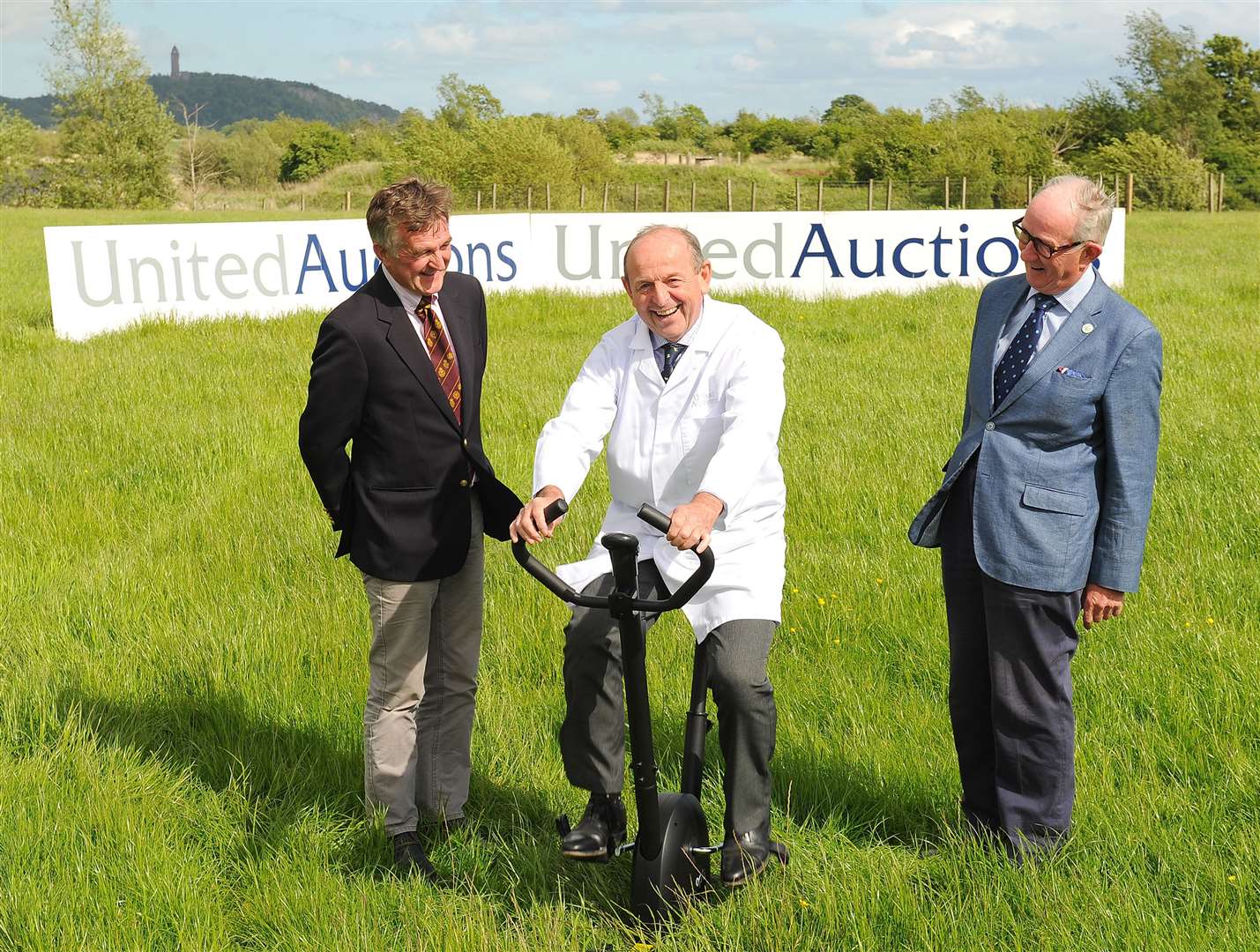 RSABI vice chair Jimmy McLean, United Auctions managing director George Purvis and RSABI chair David Leggat