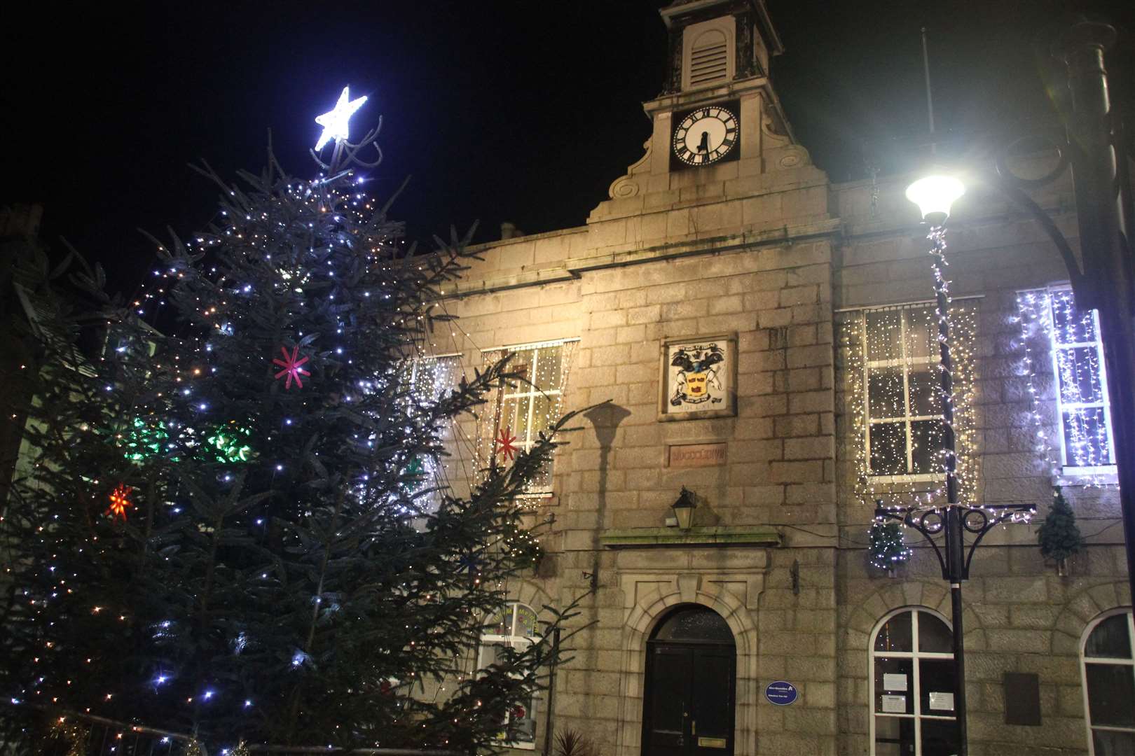 Oldmeldrum held a wee switch on in place of their usual celebrations. PIcture: Kirsty Brown