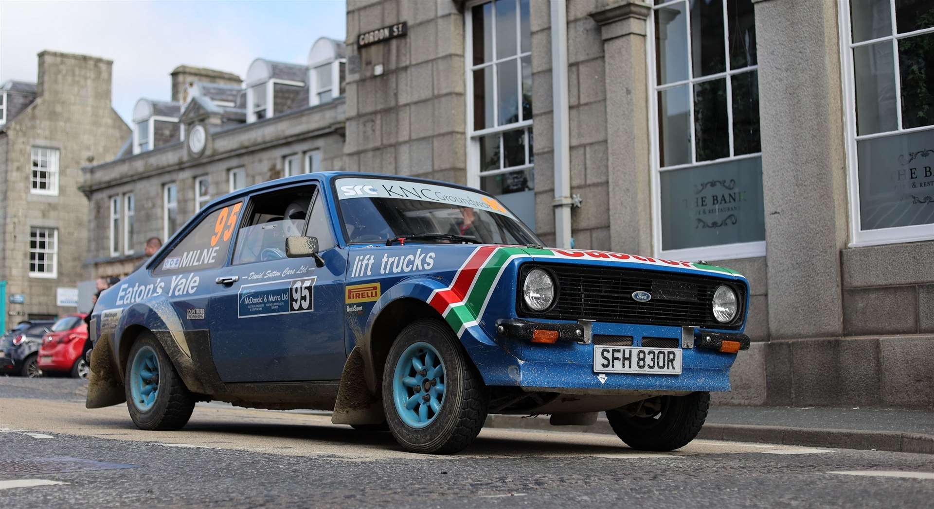 One of the rally cars in Huntly was this Ford.