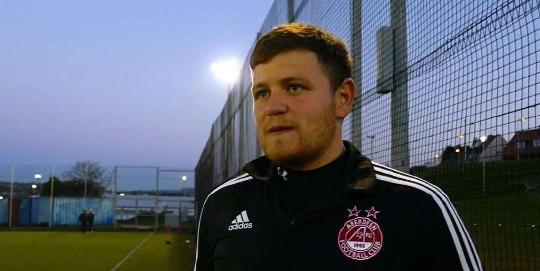 Stefan Laird, newly appointed assistant manager at Huntly FC. Picture: RGU Tv