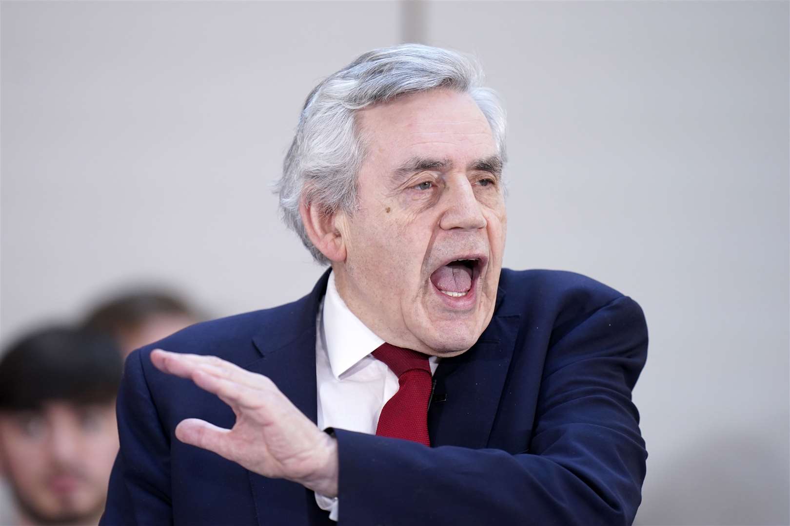 Former prime minister Gordon Brown at the launch of the Labour report (Danny Lawson/PA)